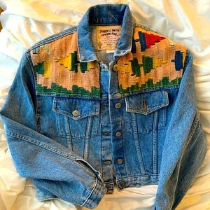 **RARE** Jensen Smith Embroidered Western Jean Denim Jacket